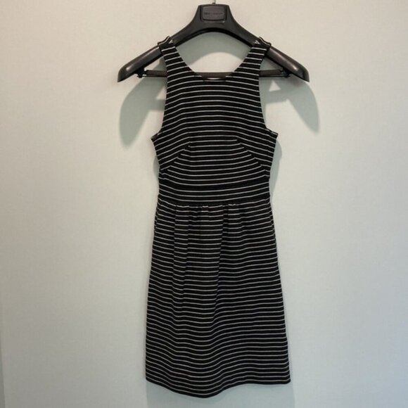 Madewell Pierside Black Stripe Dress - Picture 11 of 13